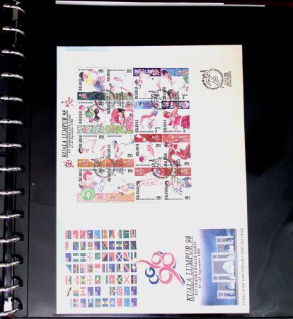 BADMINTON: Specialised collection in four deluxe albums with vignettes, cancellations, postcards, etc. very fine