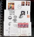 BADMINTON: Specialised collection in four deluxe albums with vignettes, cancellations, postcards, etc. very fine