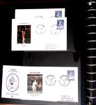 BADMINTON: Specialised collection in four deluxe albums with vignettes, cancellations, postcards, etc. very fine