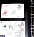 BADMINTON: Specialised collection in four deluxe albums with vignettes, cancellations, postcards, etc. very fine