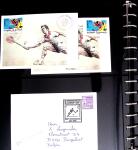 BADMINTON: Specialised collection in four deluxe albums with vignettes, cancellations, postcards, etc. very fine