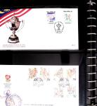 BADMINTON: Specialised collection in four deluxe albums with vignettes, cancellations, postcards, etc. very fine