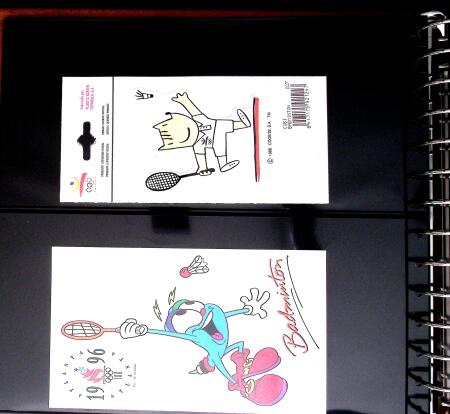 BADMINTON: Specialised collection in four deluxe albums with vignettes, cancellations, postcards, etc. very fine