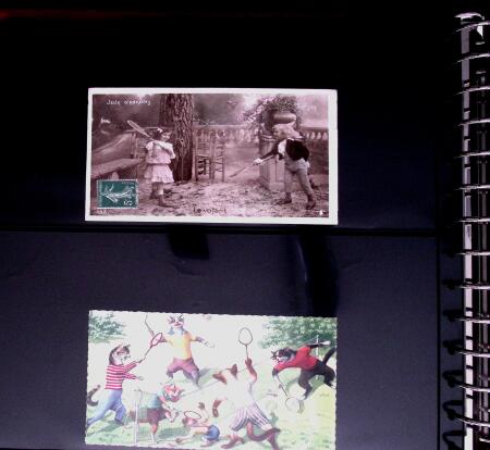 BADMINTON: Specialised collection in four deluxe albums with vignettes, cancellations, postcards, etc. very fine