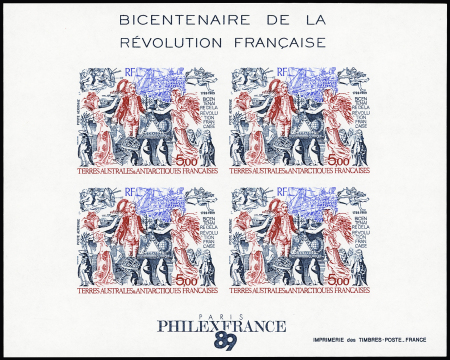 Bloc-Feuillet n°1 Bicentenaire de la Révolution française,