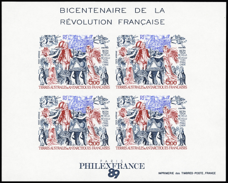 N°1 Bloc-feuillet Bicentenaire de la Révolution française,