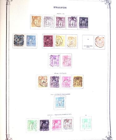 1849-1980 Collection en oblitérée majoritairement