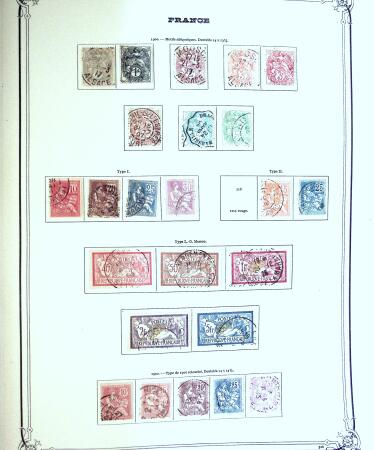 1849-1980 Collection en oblitérée majoritairement