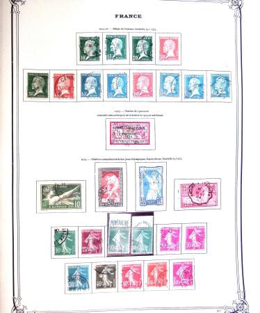 1849-1980 Collection en oblitérée majoritairement