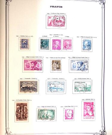 1849-1980 Collection en oblitérée majoritairement