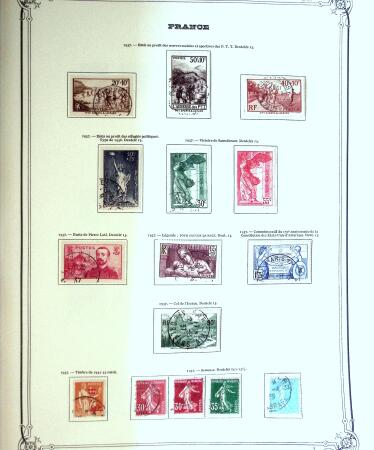 1849-1980 Collection en oblitérée majoritairement