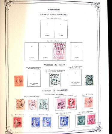 1849-1980 Collection en oblitérée majoritairement