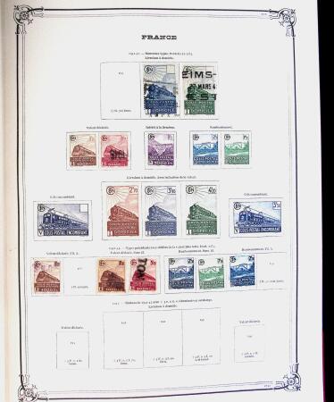 1849-1980 Collection en oblitérée majoritairement