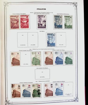 1849-1980 Collection en oblitérée majoritairement