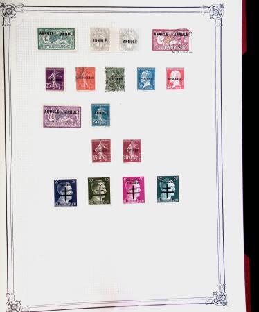 1849-1980 Collection en oblitérée majoritairement
