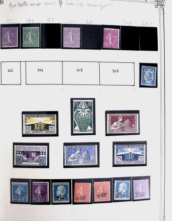 1849-1993 Une collection de timbres neufs de France