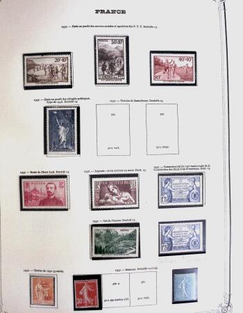 1849-1993 Une collection de timbres neufs de France