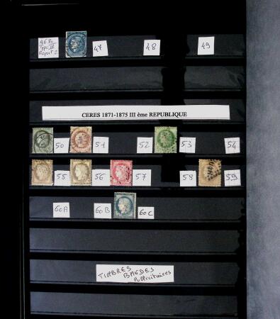 1855-2021 Collection de France clairsemée avec des