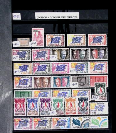 1855-2021 Collection de France clairsemée avec des