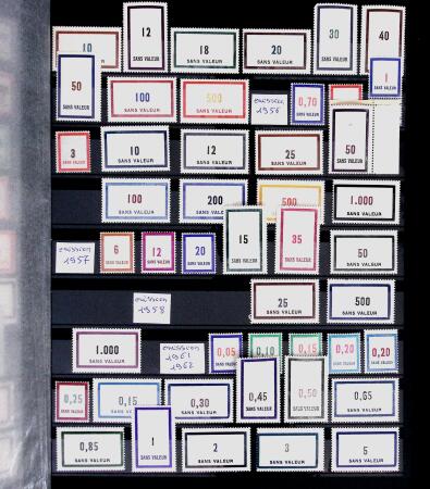 1855-2021 Collection de France clairsemée avec des