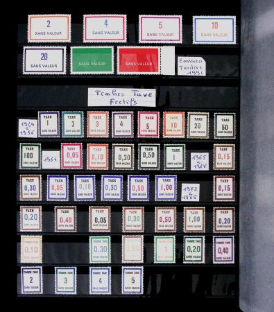 1855-2021 Collection de France clairsemée avec des