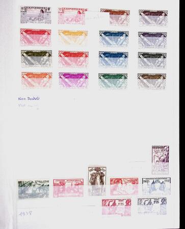 1855-2021 Collection de France clairsemée avec des