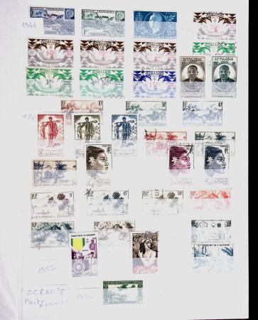 1855-2021 Collection de France clairsemée avec des