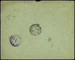 1891-1913 5ö green (x8) tied by Gefle cds to 1901 registered