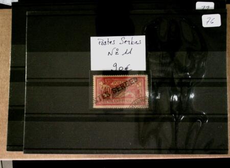 1870-1940, Sélection de timbres sur plaquettes à