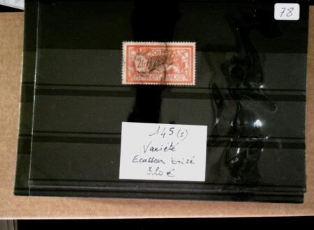 1870-1940, Sélection de timbres sur plaquettes à