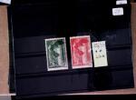 1870-1940, Sélection de timbres sur plaquettes à