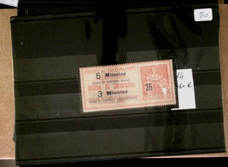 1870-1940, Sélection de timbres sur plaquettes à