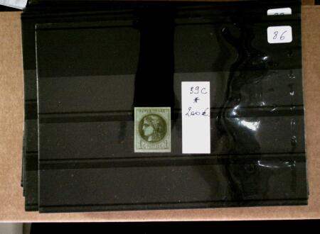 1870-1940, Sélection de timbres sur plaquettes à