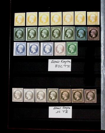 1849-90, Ensemble d'essais avec principalement sur