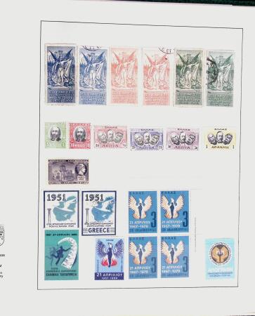 1896-2004 Mostly mnh collection of GREECE in 7 Lindner