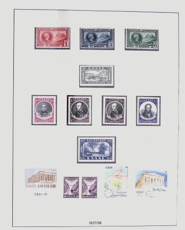 1896-2004 Mostly mnh collection of GREECE in 7 Lindner