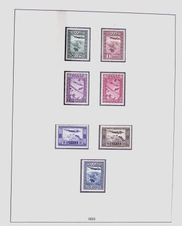 1896-2004 Mostly mnh collection of GREECE in 7 Lindner