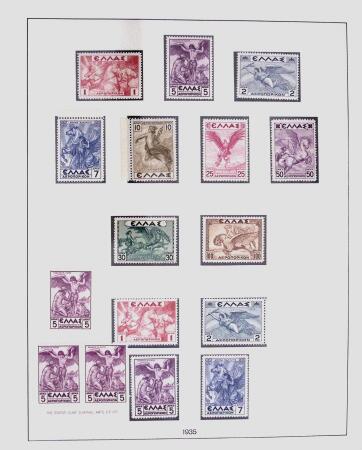 1896-2004 Mostly mnh collection of GREECE in 7 Lindner
