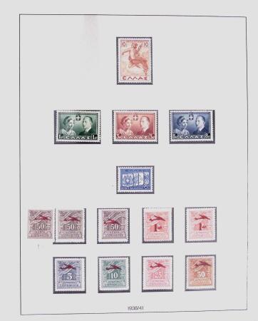 1896-2004 Mostly mnh collection of GREECE in 7 Lindner
