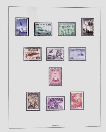 1896-2004 Mostly mnh collection of GREECE in 7 Lindner