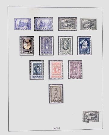 1896-2004 Mostly mnh collection of GREECE in 7 Lindner