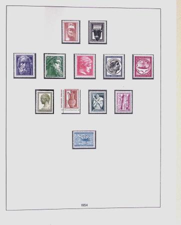 1896-2004 Mostly mnh collection of GREECE in 7 Lindner