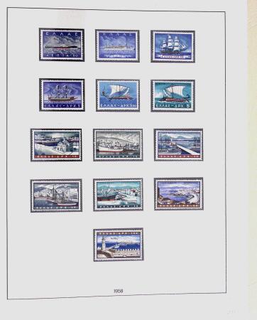1896-2004 Mostly mnh collection of GREECE in 7 Lindner
