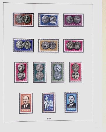 1896-2004 Mostly mnh collection of GREECE in 7 Lindner