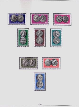 1896-2004 Mostly mnh collection of GREECE in 7 Lindner