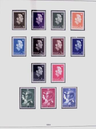 1896-2004 Mostly mnh collection of GREECE in 7 Lindner