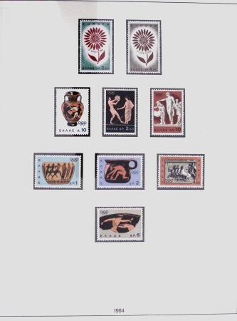 1896-2004 Mostly mnh collection of GREECE in 7 Lindner