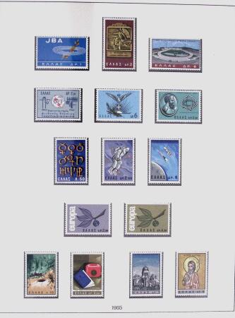 1896-2004 Mostly mnh collection of GREECE in 7 Lindner