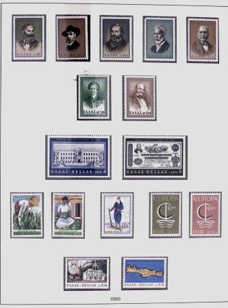 1896-2004 Mostly mnh collection of GREECE in 7 Lindner