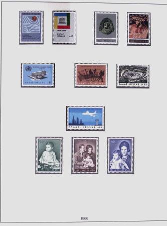 1896-2004 Mostly mnh collection of GREECE in 7 Lindner